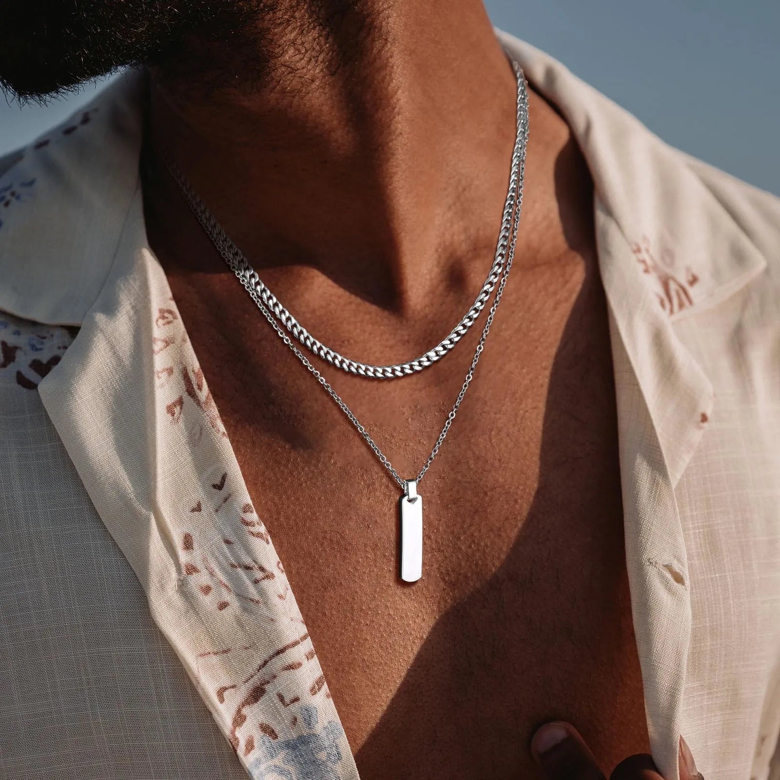 Dual Layered Men's Cuban Necklaces