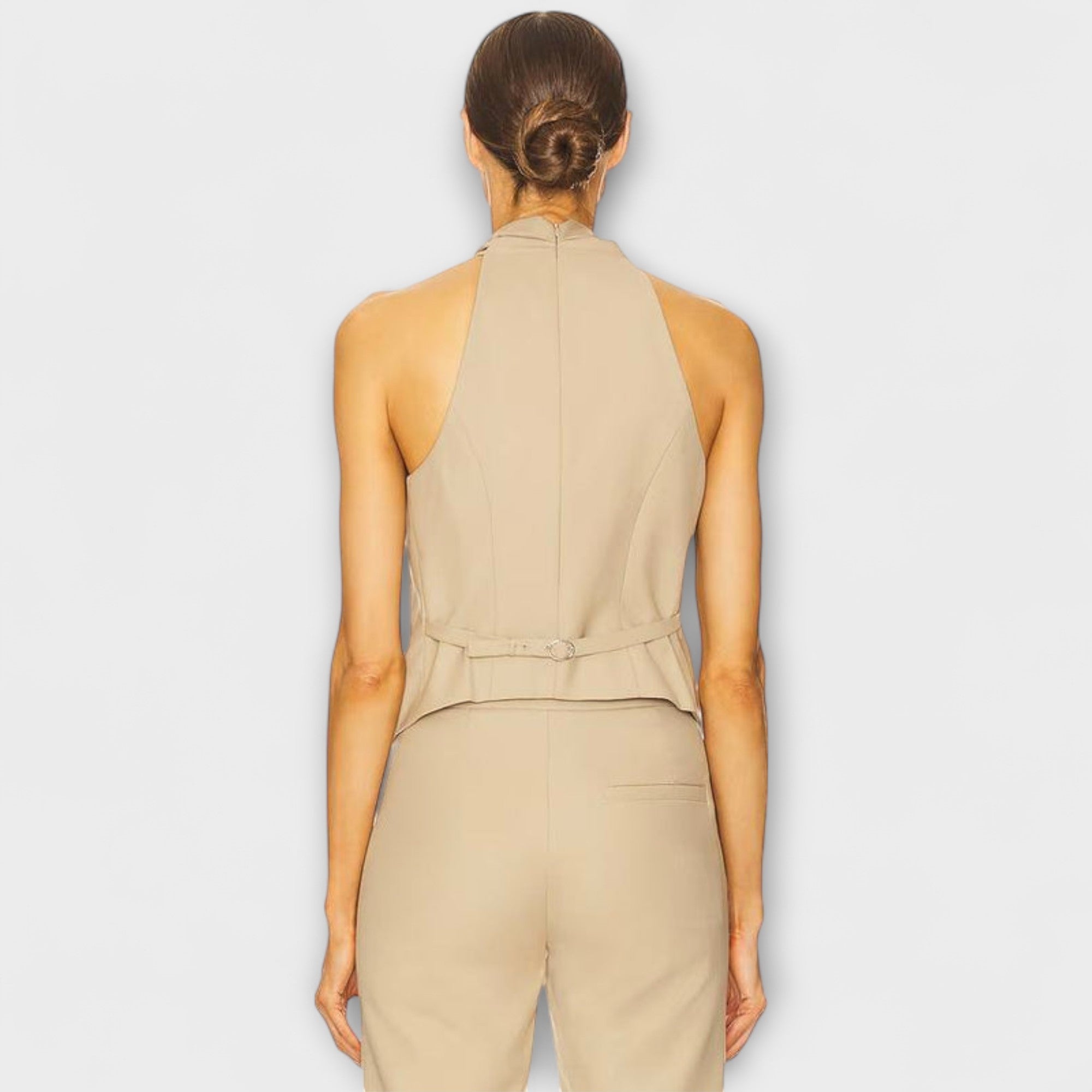 June - Crisscross Halter Neck Tank Top