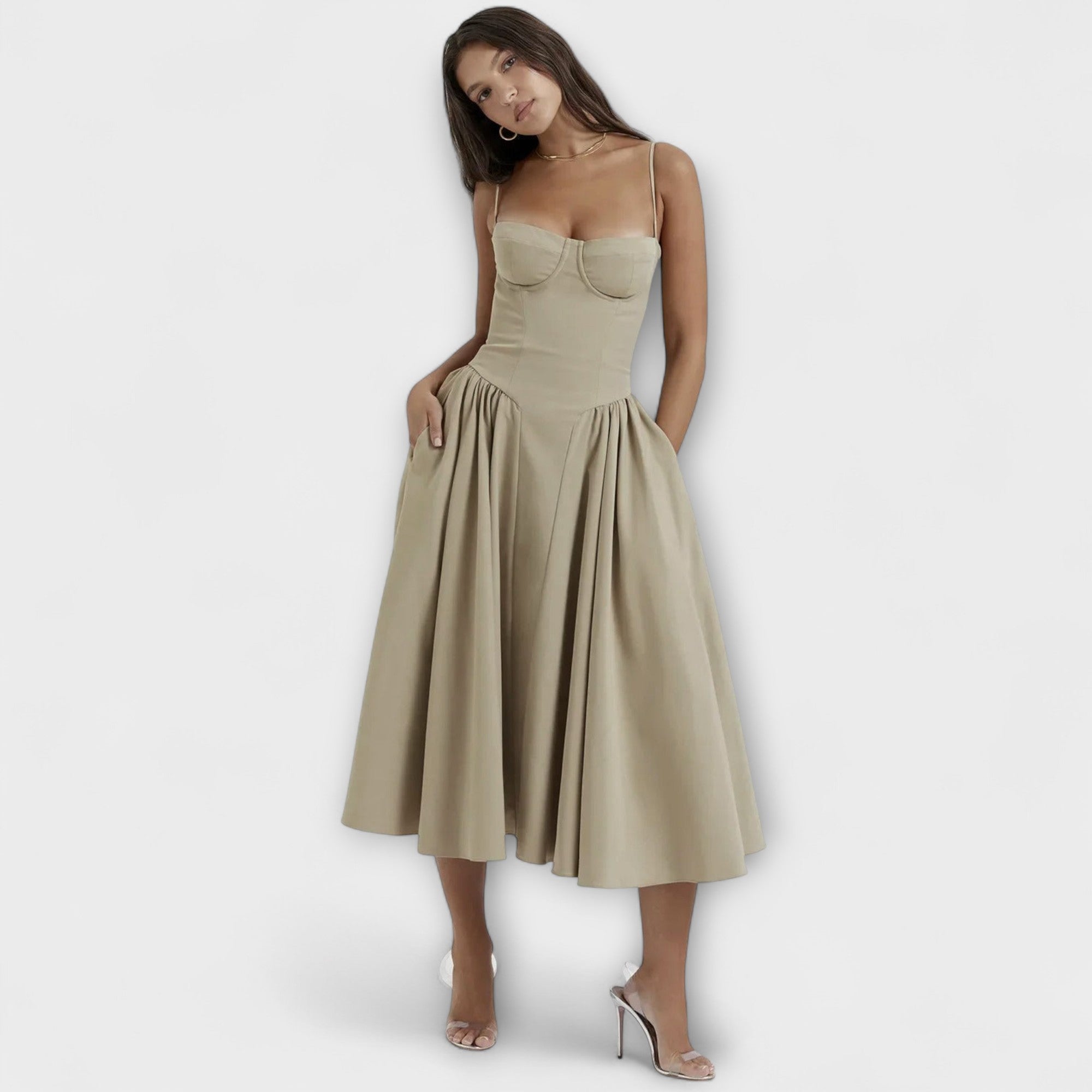 Rosalie - Sophisticated Sleeveless Lace Dress