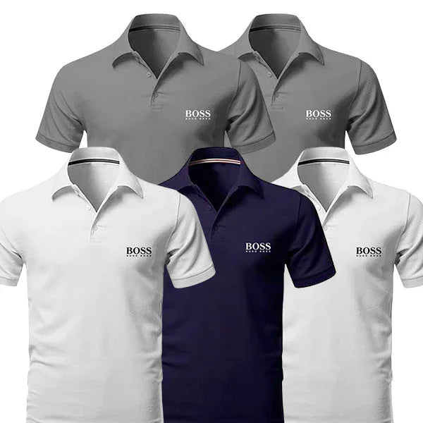 [BUY 3, GET 5] Kit 5 Polo Boss Essential