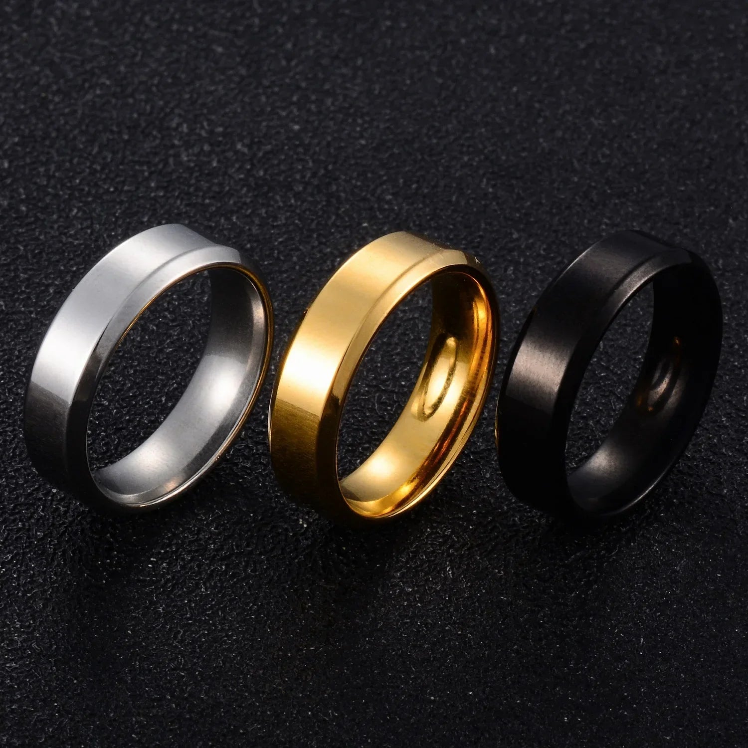 6MM Stainless Steel Couple Rings