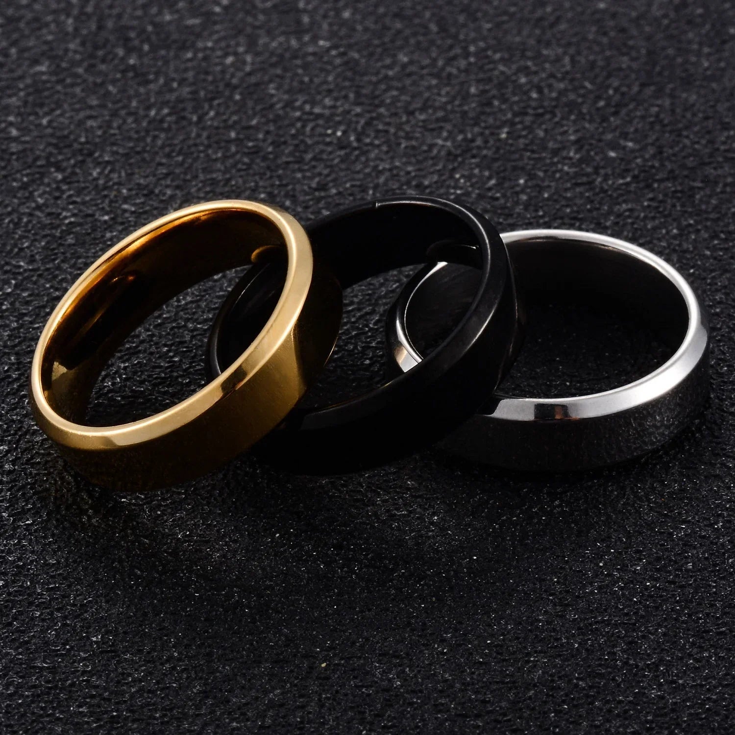 6MM Stainless Steel Couple Rings