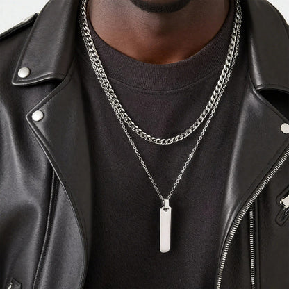 Dual Layered Men's Cuban Necklaces